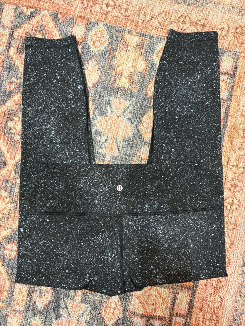 Lululemon Wunder Under Hi-Rise 7/8 Leggings Luxtreme 25" black blue speckled - Picture 9 of 11
